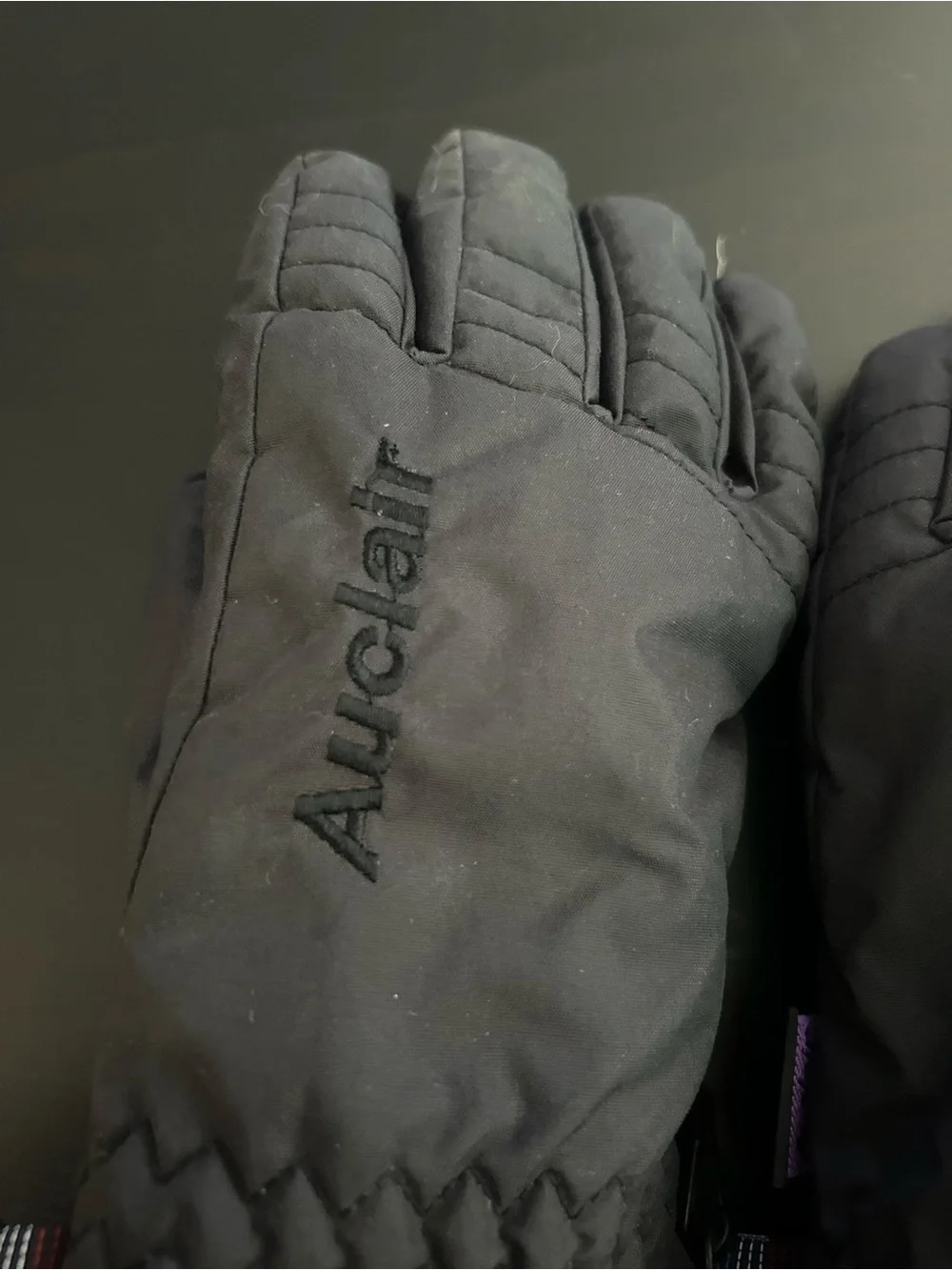 Auclair Women Ski Gloves Black Size Large G/L Down Filled Waterproof Winter
